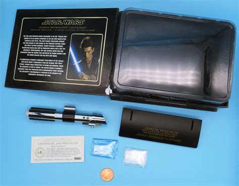 ANAKIN SKYWALKER LIGHTSABER Scaled Master Replicas '06 vtg Star Wars ...