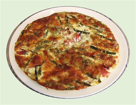 Asparagus & Prosciutto Self Crusting Quiche - Good Food And Treasured Memories