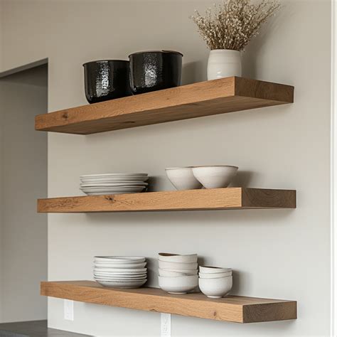 White Oak Floating Shelf - 8 Inches / 18 Inches | Oak floating shelves ...