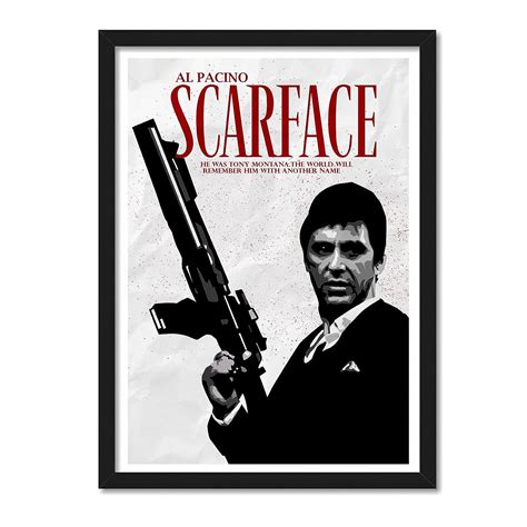 GOOD HOPE - Scarface Movie Framed Poster with Acrylic Glass for Room ...