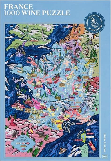 Amazon.com: Wine Puzzle France - Exciting and Educational Jigsaw 1000 ...