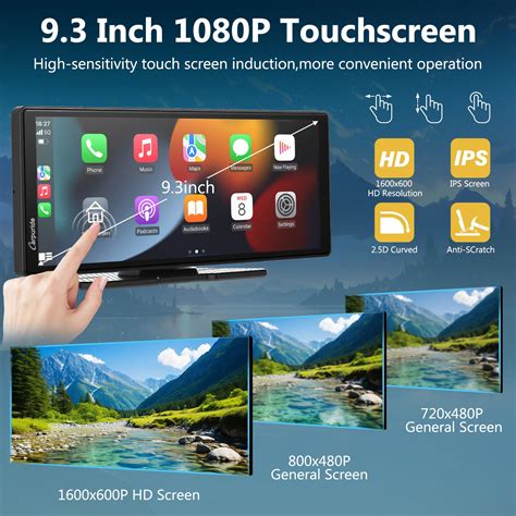Portable Wireless Car Stereo Screen with Backup Camera