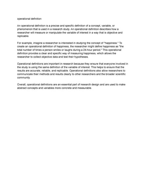 How to Write an Operational Definition 的图像结果