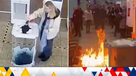 'Noon against Putin', Molotov cocktails and dye in ballot boxes - how Russians protested the ...