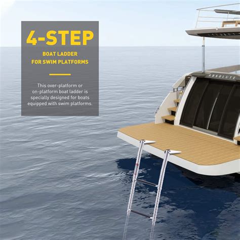 Buy CO-Z 4-Step Collapsible Pool Ladder | Telescoping Boat Ladder with ...