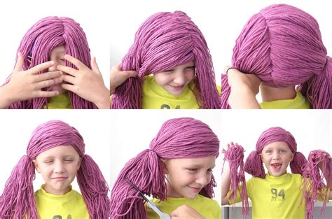 Homemade Yarn Wig 的图像结果