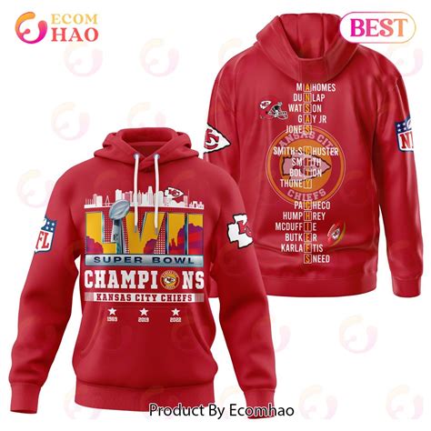 Kansas City Chiefs Super Bowl Champions Super Bowl Apparel Red 3D ...
