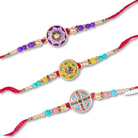 Buy P.R PRAVIN RAKHI Latest Fashion Circle Unique Design Brother/Bhai ...