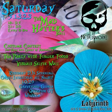 Club NeverMore: The Mad Hatters Ball, The Labyrinth, Little Rock, 13 ...