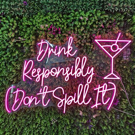 Custom neon bar sign bar wall decor bar decor light up sign custom bar ...