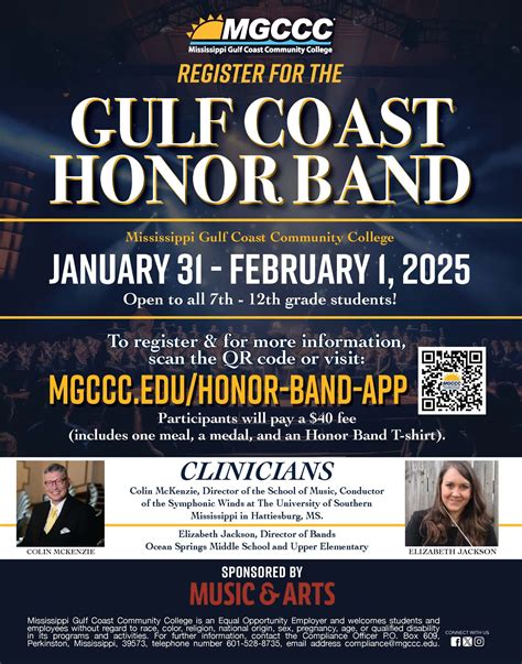 MGCCC announces registration is open for 2025 Gulf Coast Honor Band - Mississippi Gulf Coast ...