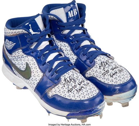 2020 Mookie Betts World Series (Game One) Worn & Signed Air Jordan | Lot #51886 | Heritage Auctions