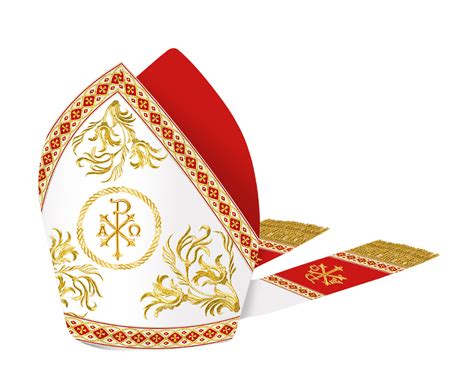 Roman Mitre with Liturgical Motif and Trims – JOHA VESTMENTS