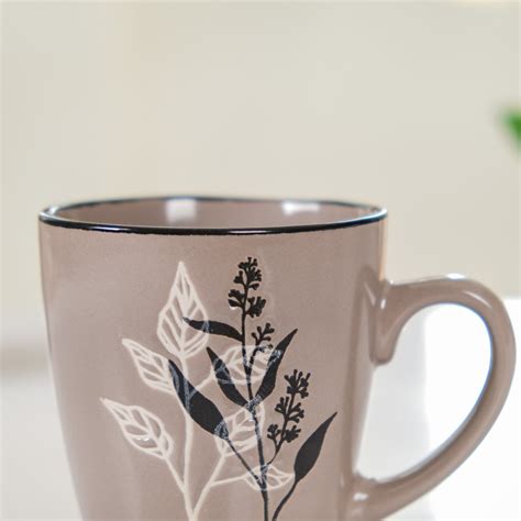 Modern Mug Set of 6 Taupe 250ml Online - Premium Coffee Mug | Nestasia
