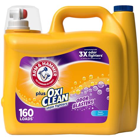 Arm & Hammer Plus OxiClean Odor Blasters Fresh Burst, 160 Loads Liquid ...