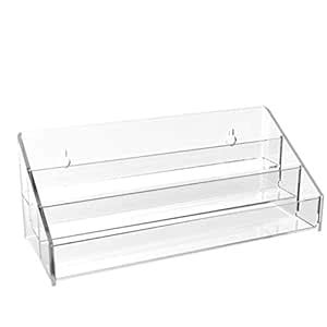 Yosoo 3 Tier Nail Polish Table Rack Display 30 Bottle Pro Clear Acrylic ...