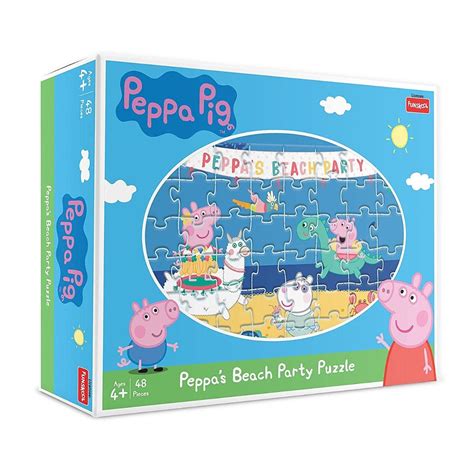 Buy Funskool Peppa Pig - Peppa's Beach Party 48 Pieces Puzzle for 4 ...