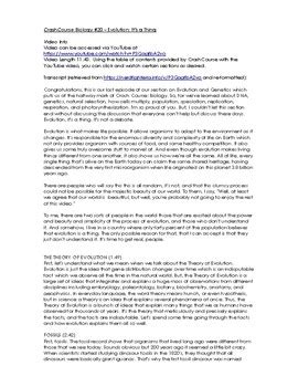 Crash Course Evolution 的图像结果