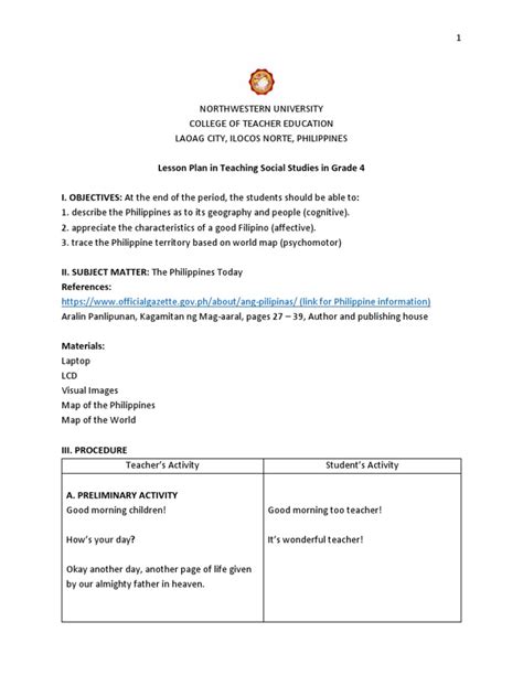 Image result for Lesson Plan Examples