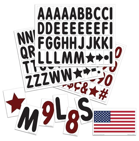 Replacement Letter Set and Character Storage Box for White Message ...