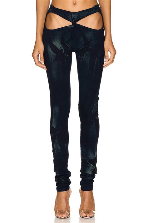 Masha Popova Bows Leggings in Rodeo Midnight Jade | REVOLVE