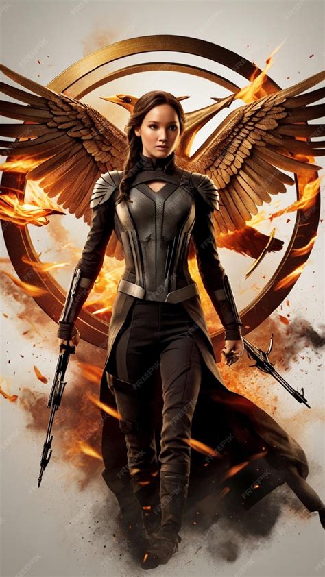 El poderoso símbolo de Mockingjay con imágenes dinámicas de los tres ...