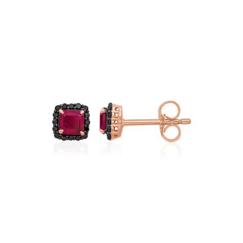 ROSE ECLIPSE - Black Diamond studs – Mivraa