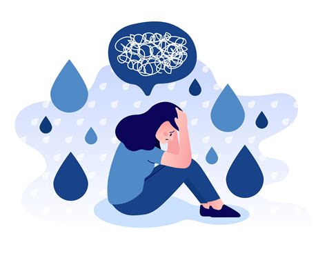 Depression and anxiety illustration 24787464 Vector Art at Vecteezy