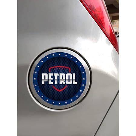 Pocket Wishes Blue Petrol Car Sticker for Car Non Reflecting (Pack of 2 ...