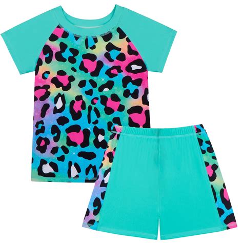 Girls Swimsuits Cute 2 Piece Bathing Suit Children Kids Short Sleeve ...