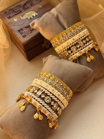 Bridal Chuda Sets | Complete Gold-Plated Wedding Chuda – Mangalsutra ...