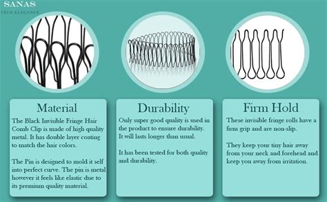 Buy Sanas 4pcs U Shape Hair Finishing Fixer Comb, Invisible Hair Holder ...