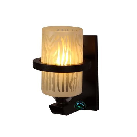 Buy MFD HOME FURNISHING Modern Wall Lamp With Wood And Wave Design ...