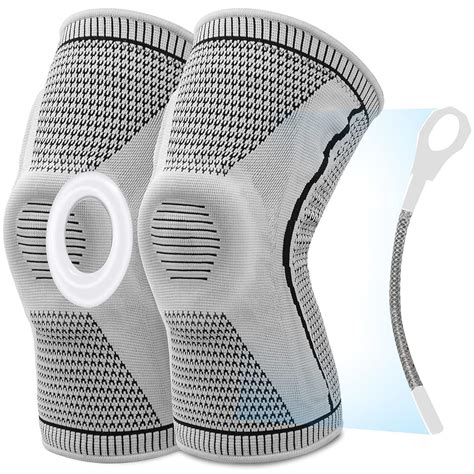 2 Pack AmRelieve Ultra Knee Elite Knee Compression Sleeves,Knee Braces ...