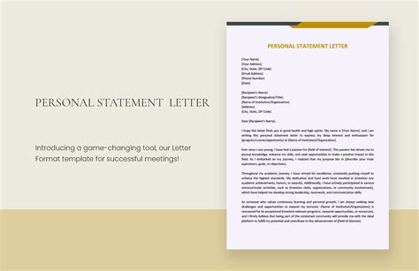 Image result for Statement Letter Example