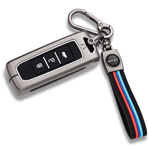 Metal Alloy Key Cover Compatible with MG 3 Buttons Smart Key with ...