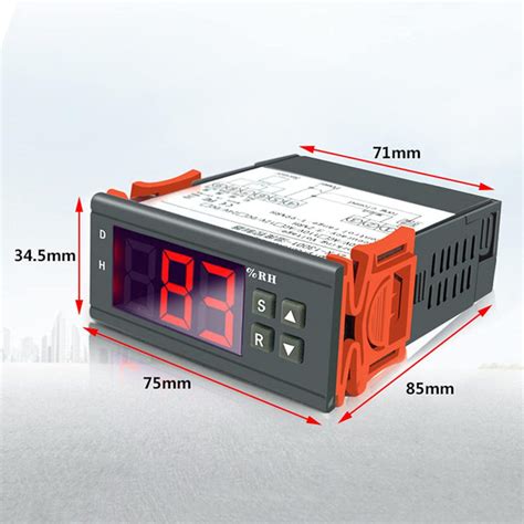 ZFX13001 AC 220V Digital Thermostat Temperature and Humidity Regulating ...
