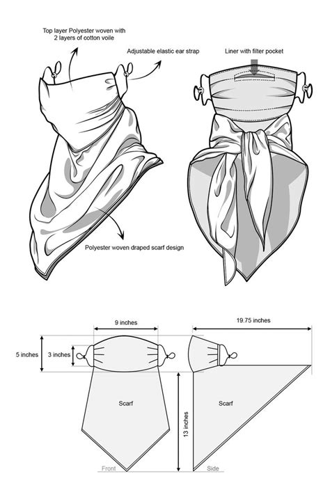 Image result for Scarf Mask Pattern