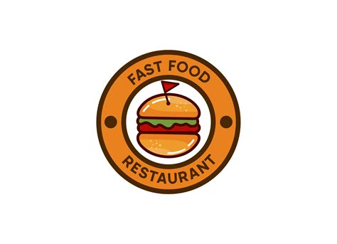 Burger Fast Food Logo Delicious Burger Logo Design Custom Fast Food