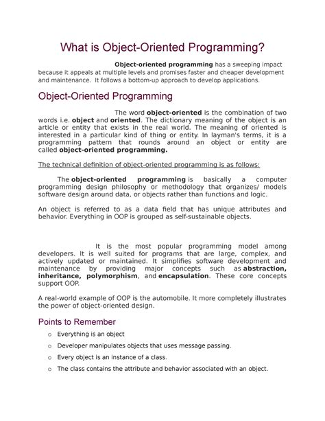 Image result for Object-Oriented Programming Explain