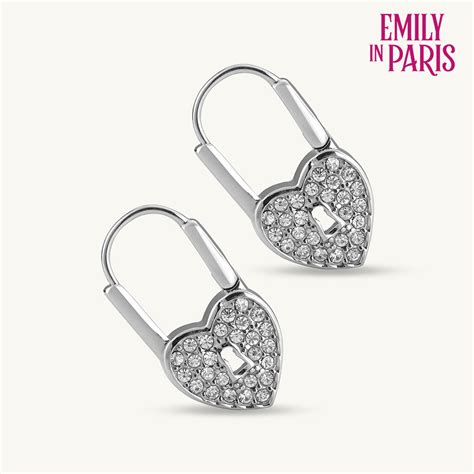 Love Lock Silver Hoop Earrings – PALMONAS