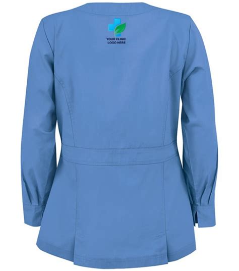Women's Full Sleeves Button Front Scrub Jacket
