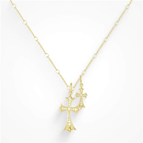 Double Cross Me Necklace– EVRYJEWELS