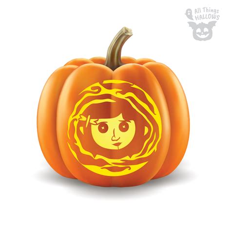 Coraline Pumpkin Stencil - Allthingshallows.com – AllThingsHallows