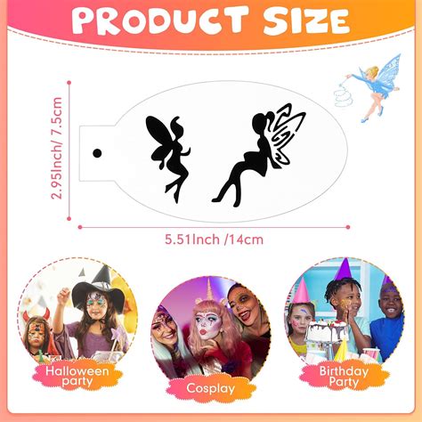 Chinco 24 Pieces Face Paint Stencils Face Body Painting India | Ubuy