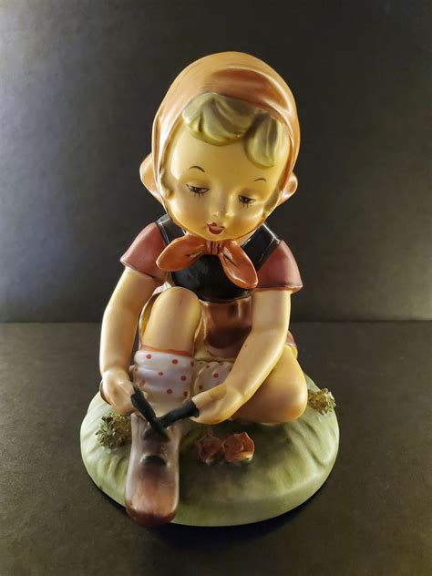 Large Hummel-style Erich Stauffer 'open Laces' Figurine - Etsy