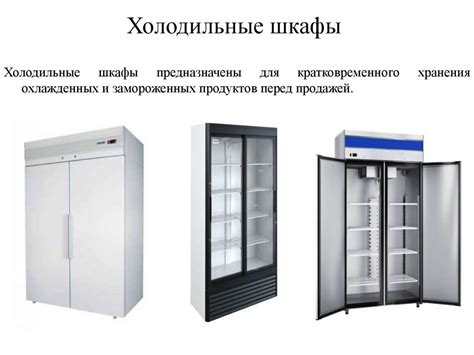 Виды холодильного оборудования - презентация онлайн