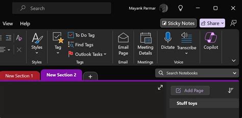 Accessing Sticky Notes From One Notes 的图像结果