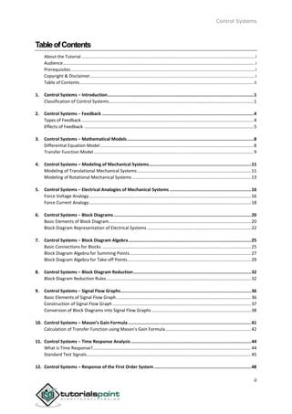 Image result for Control Systems Tutorial Point