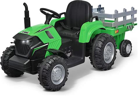 Buy Joywhale 24V Kids Ride on Tractor with Trailer Powerful Battery ...